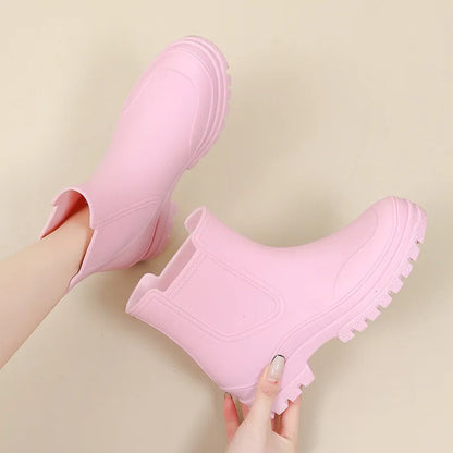 Bottes de pluie imperméables tendance automne hiver Élégance