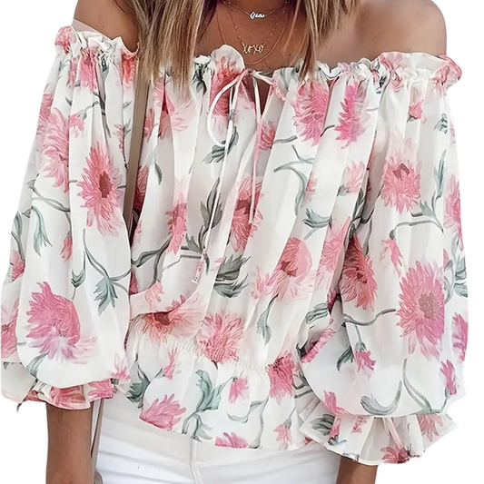 Chemisier floral élégant coupe fluide été Juliette