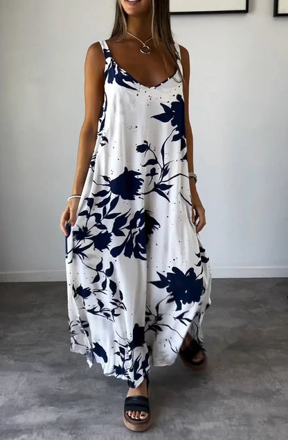 Capucine – robe évasée imprimée au charme poétique