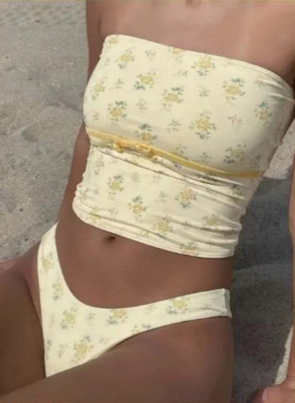 Lucille - ensemble bikini fleuri romantique