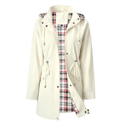 ✨Dernier jour magique : -50 % sur les trenchs longs à capuche imperméables pour femme